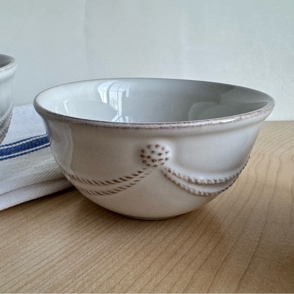 NEW (Set/4) Juliska Berry & Thread Whitewash Stoneware Nesting Prep Bowls - Picture 9 of 14